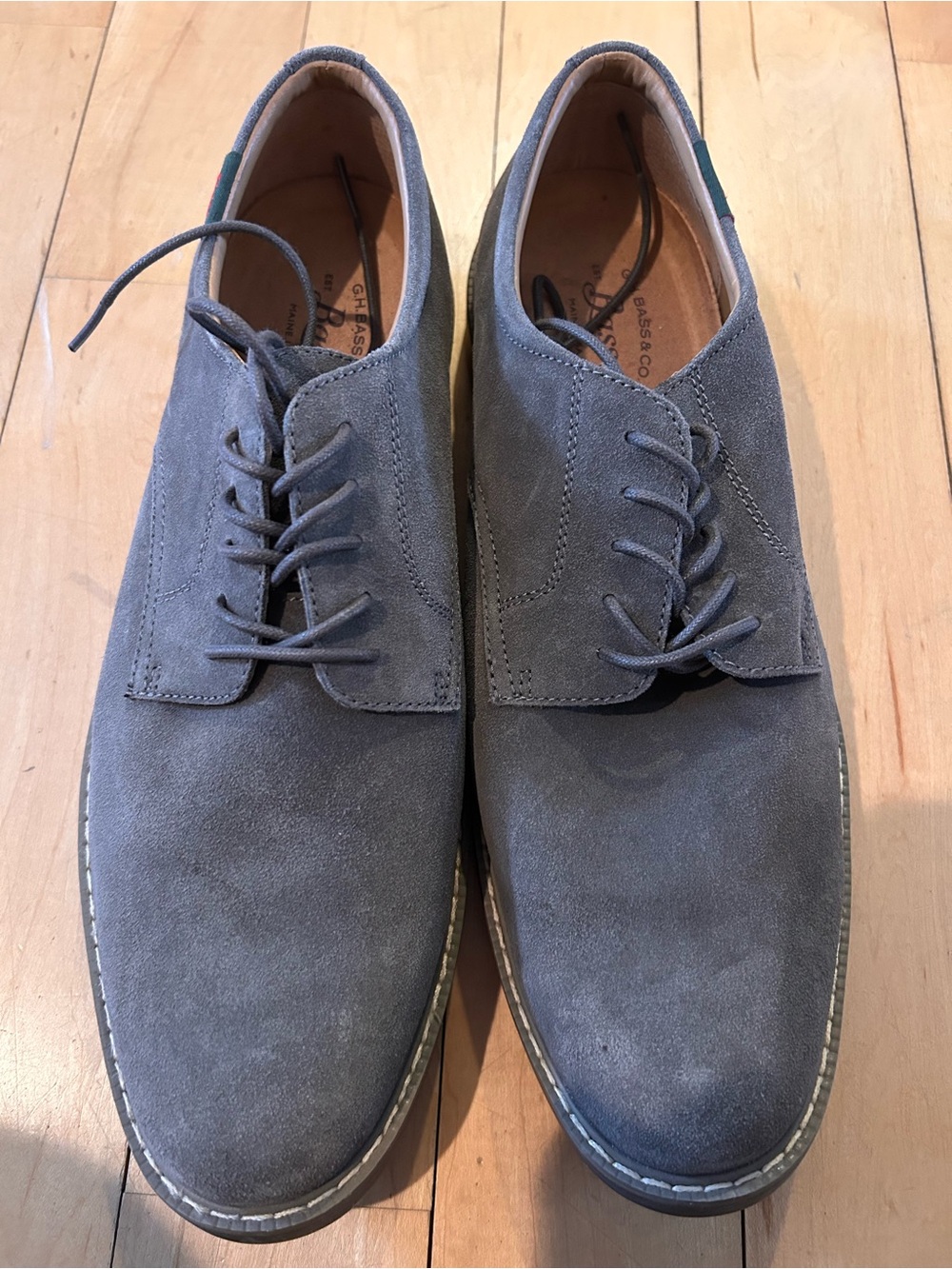 G.H. Bass & Co. Gray Suede Derby Shoes